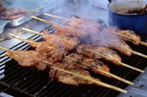 thailändisches Hähnchen-Satay foto