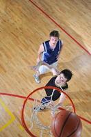 Ansicht Basketball spielen foto