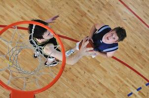 Ansicht des Basketballspielers foto