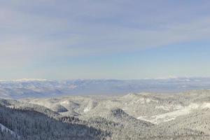 Blick auf die Winterlandschaft foto