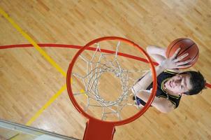 Ansicht des Basketballspielers foto