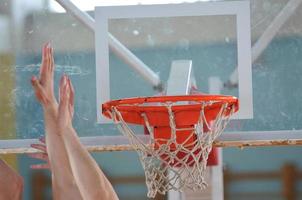 Ansicht Basketball spielen foto