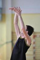 Ansicht des Basketballspielers foto