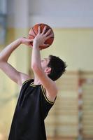 Ansicht des Basketballspielers foto