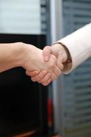 Business-Handshake-Ansicht foto