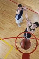 Ansicht des Basketballspielers foto