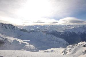 Berg Schnee Sonnenuntergang foto