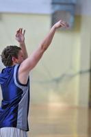 Ansicht des Basketballspielers foto