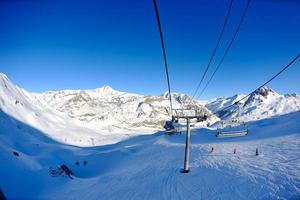 Aussicht auf den Skilift foto