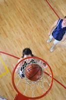 Ansicht Basketball spielen foto