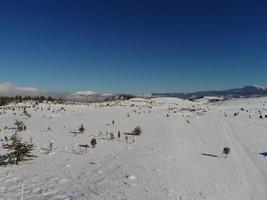 Blick auf die Winterlandschaft foto