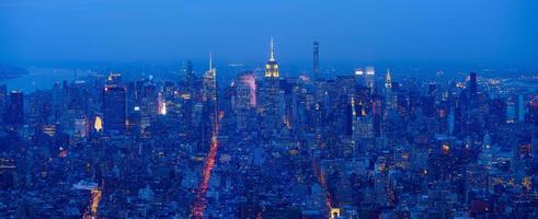 Skyline von New York City Manhattan Midtown foto