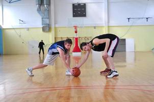 Ansicht des Basketballspielers foto