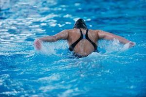 Schwimmer-Sportler-Ansicht foto