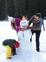 Familienspaß im Winter foto