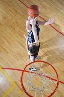 Ansicht Basketball spielen foto