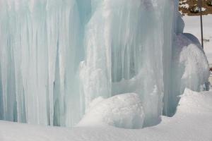 Blick auf die Winterlandschaft foto