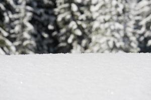 Blick auf die Winterlandschaft foto