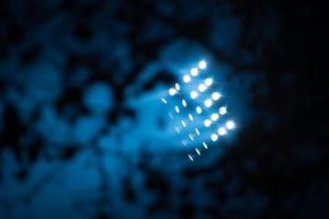 Blick auf die Lichter des Stadions foto