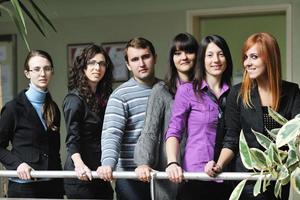 Studentengruppenporträt foto