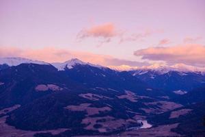 Blick auf die Winterlandschaft foto