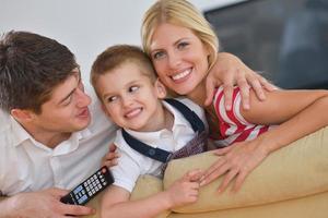 Familie zu Hause foto