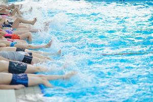 Gruppe von Schwimmern foto