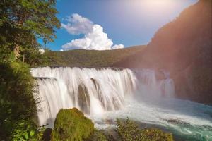 Wasserfall Naturlandschaft foto