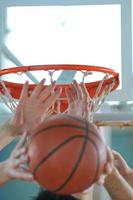 Basketball-Duell-Ansicht foto