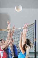 Blick auf das Volleyballspiel foto