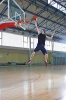 Ansicht des Basketballspielers foto