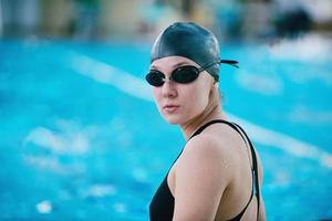 Schwimmer-Sportler-Ansicht foto