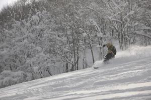 Freestyle-Snowboarder-Ansicht foto