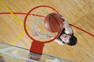 Ansicht des Basketballspielers foto