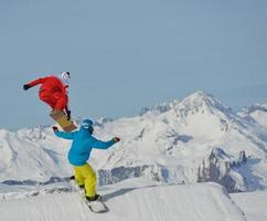 Blick auf die Sprungschanze foto