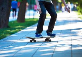 Skateboarder-Porträt foto