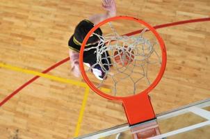 Ansicht Basketball spielen foto