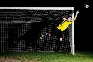 Fußballspieleransicht foto