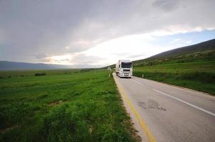 Ansicht der LKW-Straße foto