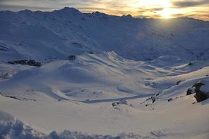 Berg Schnee Sonnenuntergang foto