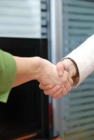 Business-Handshake-Ansicht foto