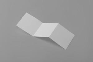 quadratische Trifold-Broschüren-Mockup-Vorlage mit Kopierraum für Ihr Logo oder Grafikdesign foto