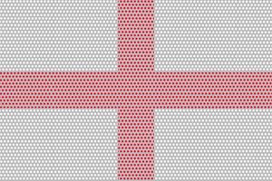 3D-Flagge von England auf Metall foto