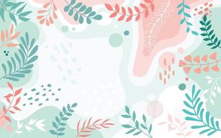 banner hintergrund .bunte poster hintergrund vektor illustration.exotische pflanzen, zweige, kunstdruck für schönheit, mode und naturprodukte, wellness, hochzeit und event. foto