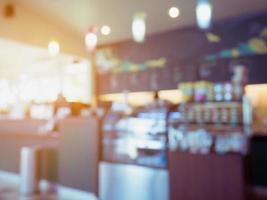 Coffee-Shop-Unschärfe-Hintergrund foto