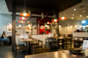 abstraktes café café restaurant verwischen hintergrund mit bokeh licht foto