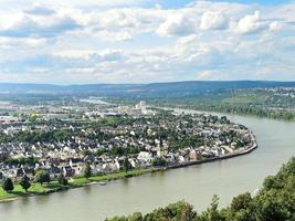 Blick auf die Stadt Koblenz, Deutschland foto