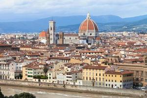 Skyline der Stadt Florenz mit Kathedrale foto