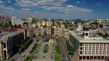 30.05.2020 Kiew Ukraine. Luftbild von Maidan Nesaleschnosti. foto