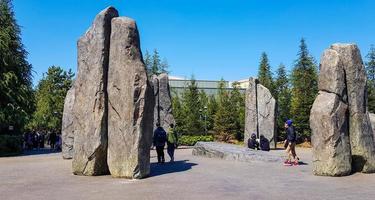 osaka, japan am 9. april 2019. der eingang der zauberwelt der harry potter zone in den universal studios japan. foto